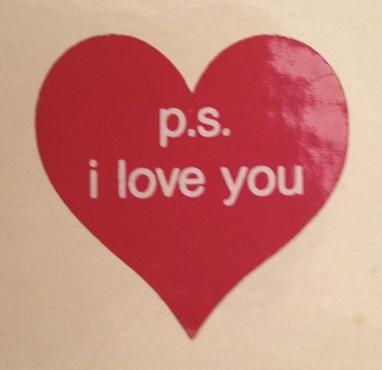 ps i love you sticker