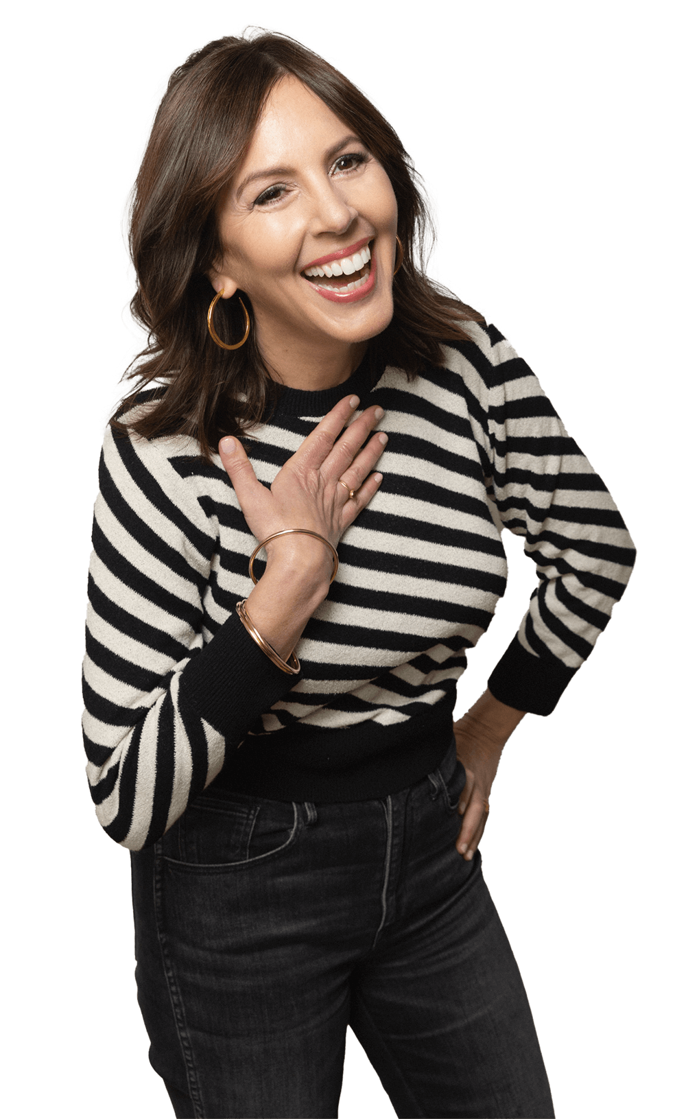 lb_trans_stripedshirt Laura Belgray in a striped shirt